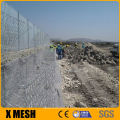 ASTM A975 standard 2 X 1 X 0.30 Double Twisted Wire Mesh reno mattresses for interlocking block retaining walls